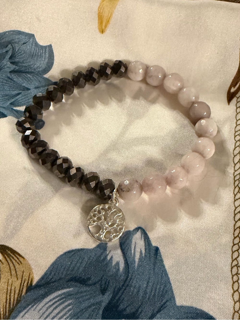 Beaded Bracelet with Tree of Life Charm